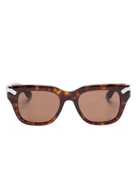 Alexander McQueen Eyewear tortoiseshell square-frame sunglasses Brown AM0439S