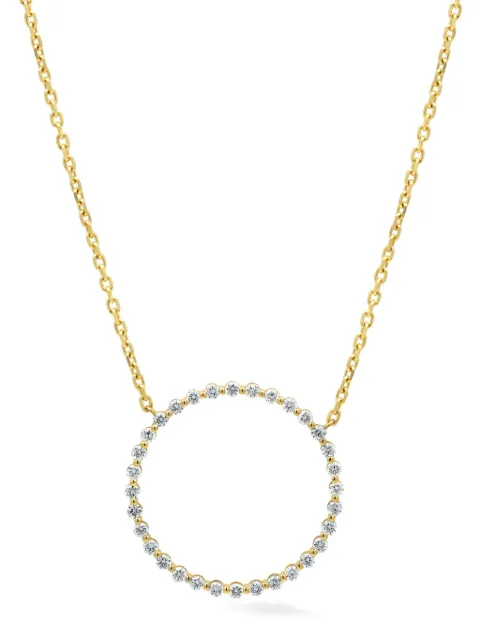 Lark & Berry 14kt yellow gold Modernist diamond pendant necklace Gold LBFJ012BY