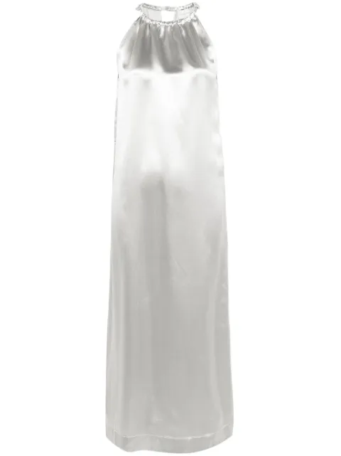 LouLou de Saison Morene metallic maxi dress Grey MORENE