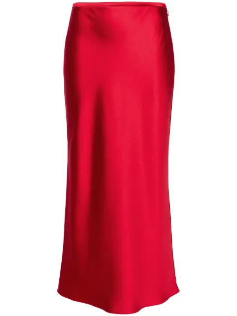 V:PM ATELIER Dramatic midi satin skirt Red WS5R