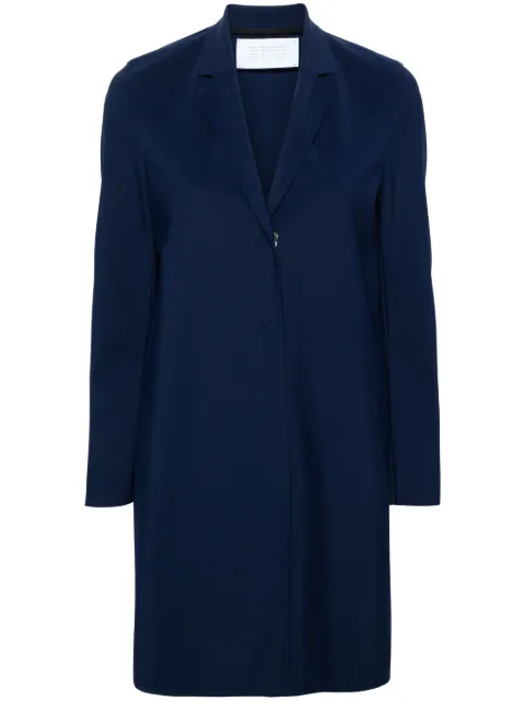 Harris Wharf London single-breasted scuba coat Blue A1301PJT