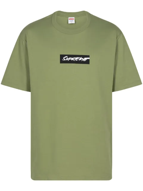 Supreme Futura text-print T-shirt Green SU236
