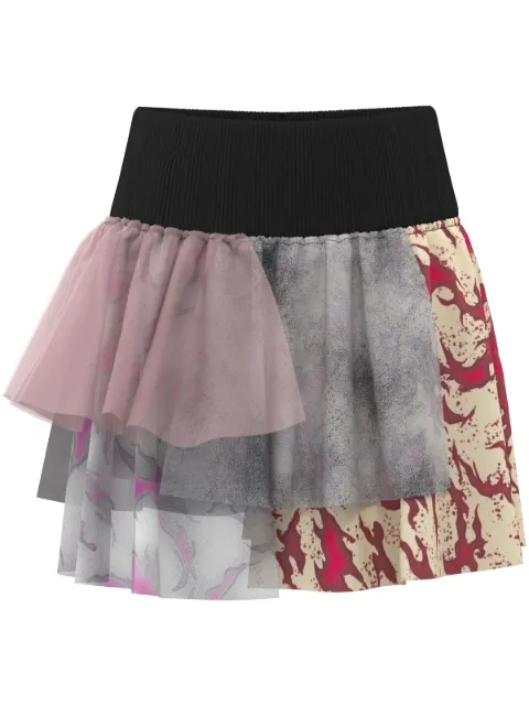 Maccapani Cristina layered miniskirt Grey 24EM2M0C0204420