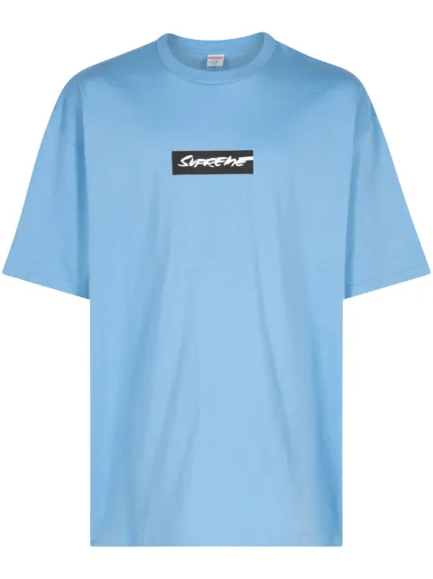Supreme Futura text-print T-shirt Blue SU233