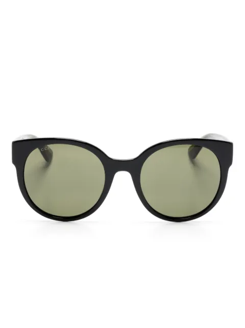 Gucci Eyewear Interlocking G round-frame sunglasses Green GG0035SN002