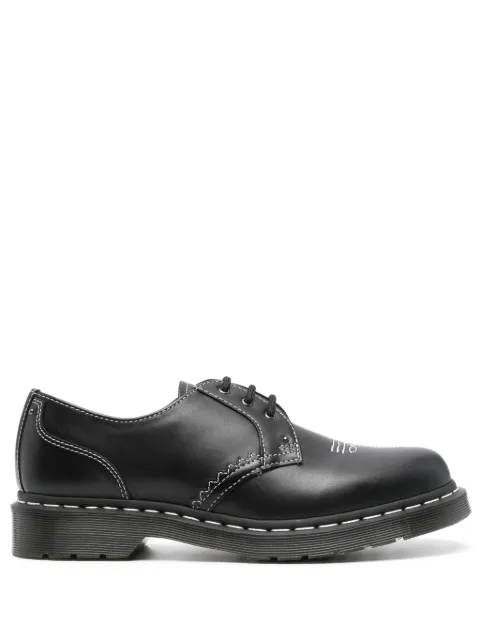 Dr. Martens contrast-stitching leather derby shoes Black 31625001