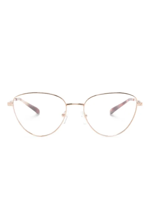Michael Kors logo-debossed cat-eye glasses Gold MK3070