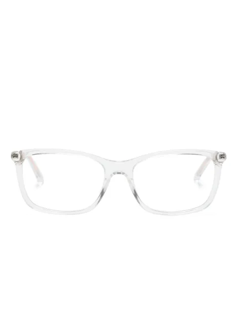 Michael Kors logo-engraved square-frame glasses Neutrals MK4030