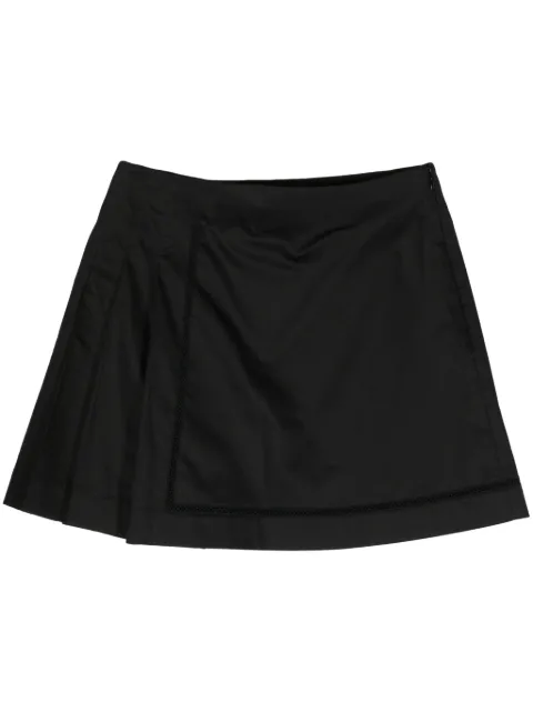 SHIATZY CHEN pleated cotton miniskirt Black 146502