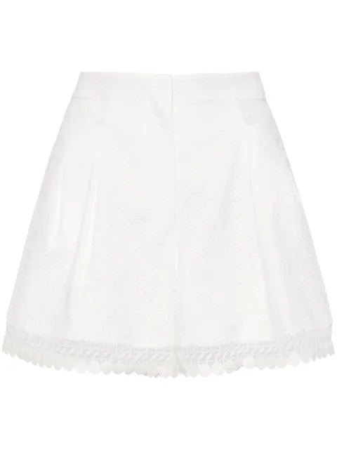 SHIATZY CHEN Plenteous openwork shorts White 146483