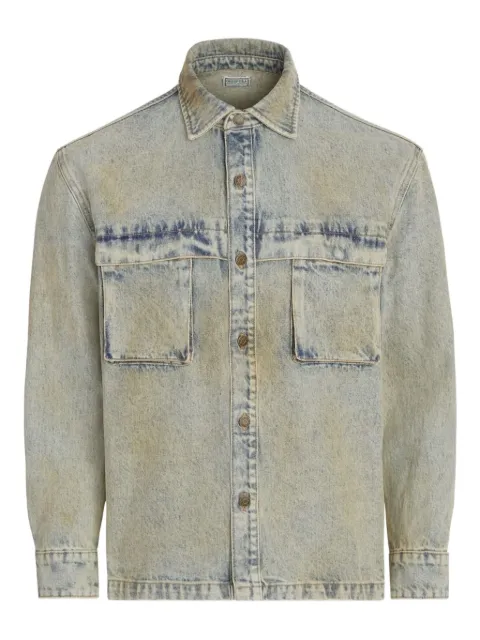 GUESS USA bleached-effect denim jacket Blue M4GU94D4S11