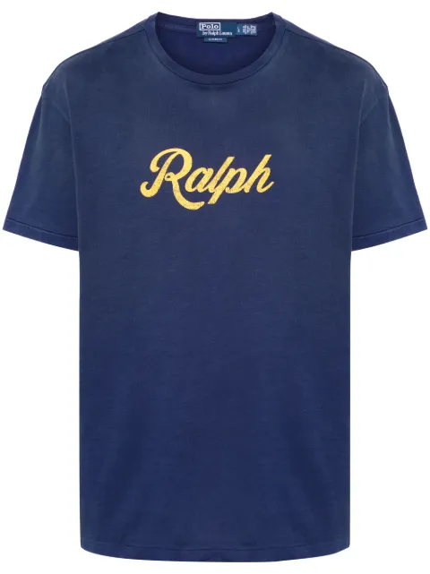 Polo Ralph Lauren logo-printed cotton T-shirt Blue 710936401001