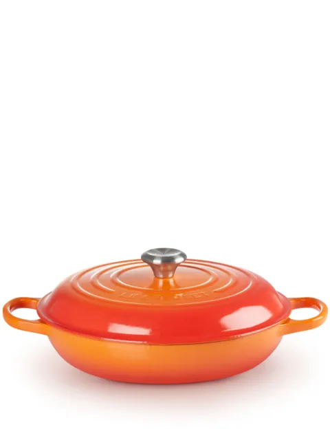 Le Creuset Signature cast iron casserole (40.2cm) Orange 21180300902430