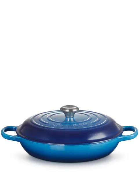 Le Creuset Signature cast iron casserole (40.2cm) Blue 21180302202430