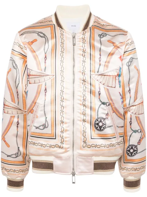 RHUDE x Nautica satin bomber jacket Orange RHSS24JA10843108
