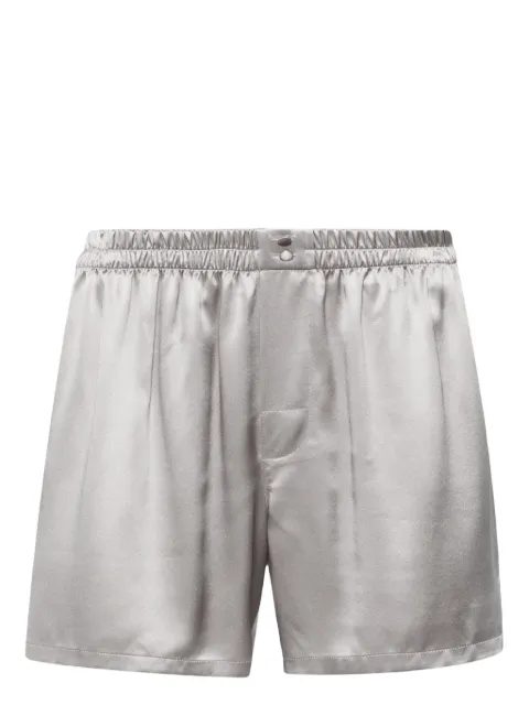 Dolce & Gabbana silk shorts Silver M3A27TFU1AU