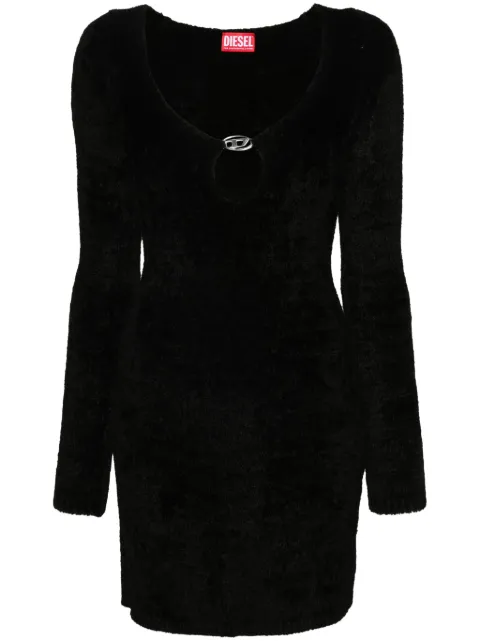 Diesel M-Coleen logo-plaque dress Black A124120BNAB