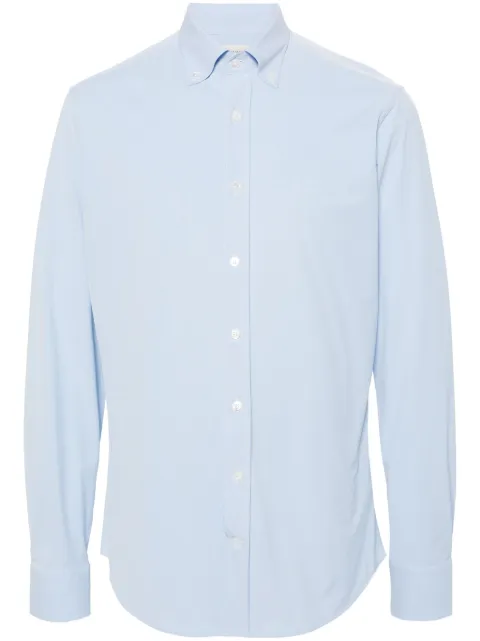 Traiano Milano long-sleeve stretch shirt Blue T12002312