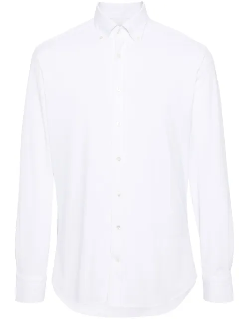 Traiano Milano long-sleeve stretch shirt White T12002312