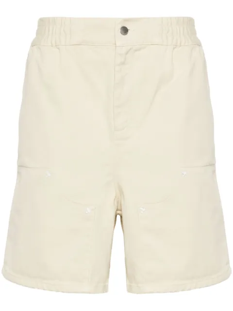 3PARADIS stud-embellished cotton bermuda shorts Neutrals SS24206