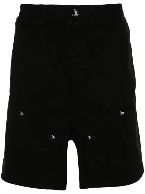 3PARADIS stud-embellished cotton bermuda shorts Black SS24207