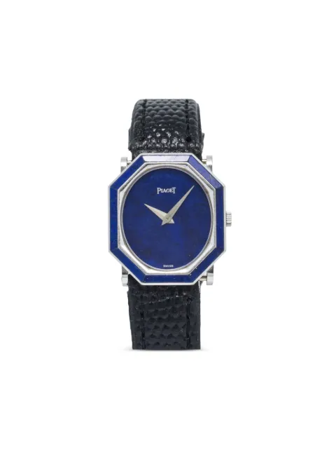 Piaget pre-owned octagonal-shaped 23mm Blue 9341