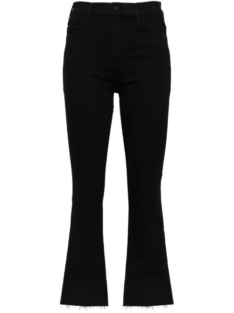 MOTHER cropped flared jeans Black P117180NOTGUILTY