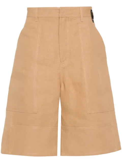 FENDI canvas bermuda shorts Neutrals FB0968AR96