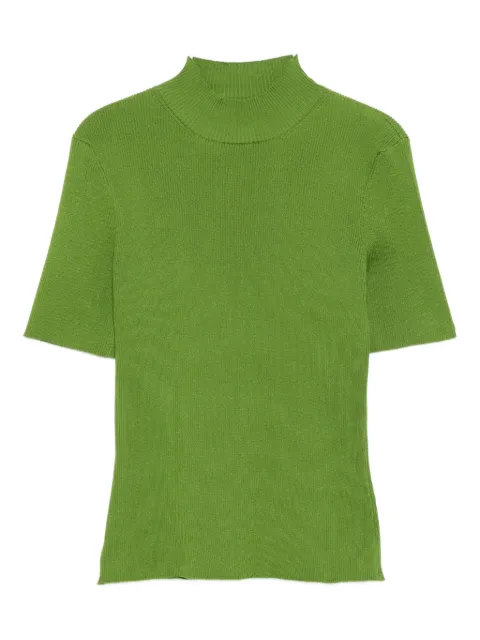 Oscar de la Renta turtleneck top Green 24PN101CRB