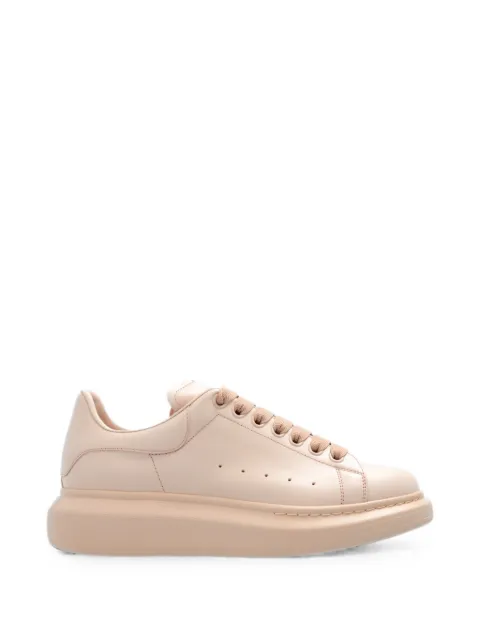 Alexander McQueen Oversized tonal leather sneakers Neutrals 718139WIEEM