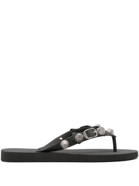 Balenciaga Cagole thong sandals in black Black 784853W1TA2