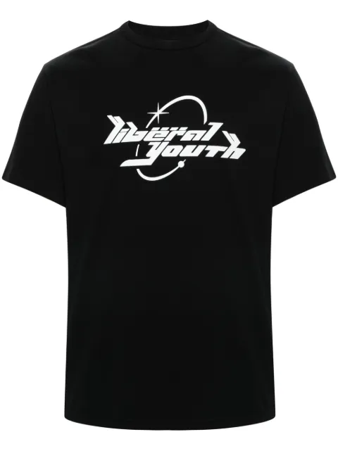 Liberal Youth Ministry logo-print cotton T-shirt Black LYM05T102