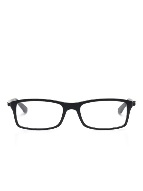 Ray-Ban rectangle-frame glasses Black RB7017