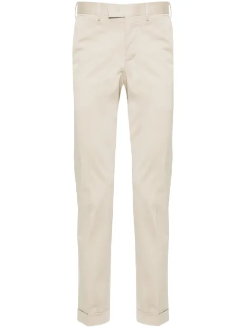 PT Torino pressed-crease slim-fit tailored trousers Neutrals ASMAZ00CL1NU68