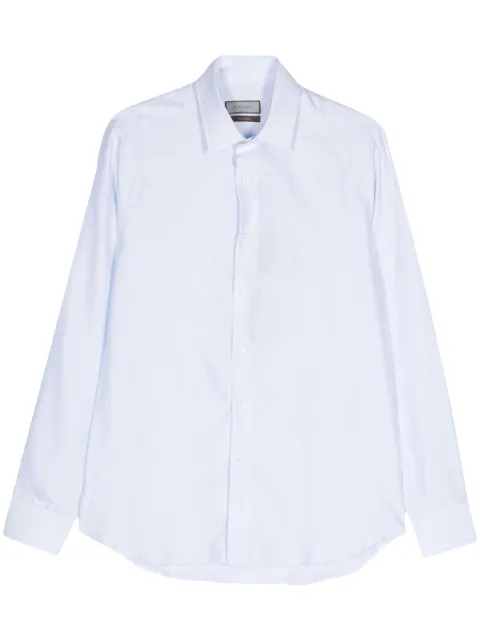 Canali patterned-jacquard shirt Blue NXA1GR03207