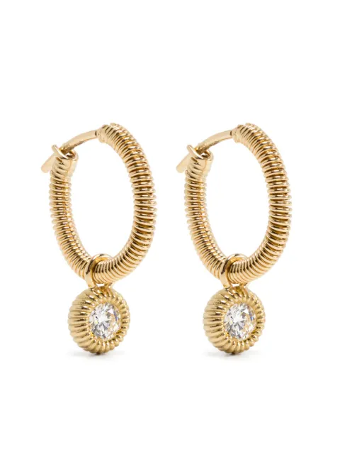 LEANDRA 18K yellow gold Cabo S diamond earrings Gold EY0015HD201