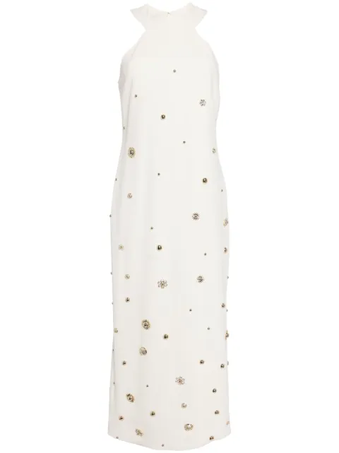 Elie Saab stud-embellished midi dress White D0105AS24CD003