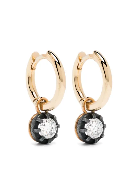 LEANDRA 18kt yellow gold diamond earrings Gold EYS0012GD301