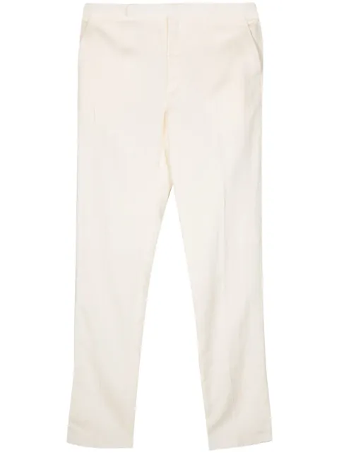 Ralph Lauren Purple Label shantung tapered trousers Neutrals 798908179003