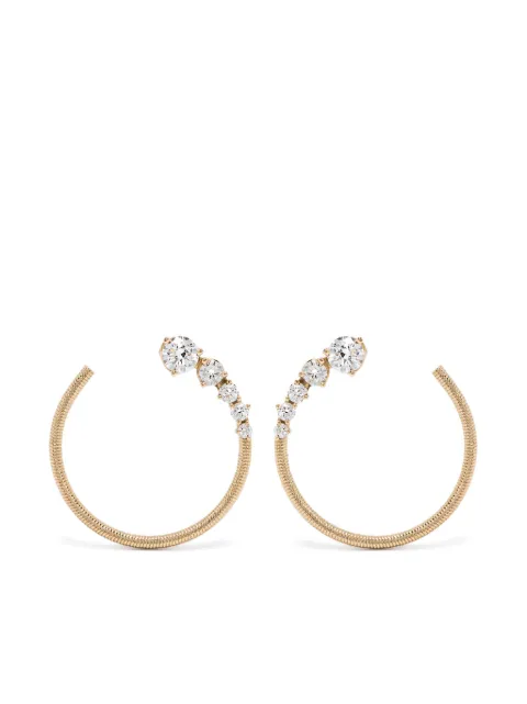 LEANDRA 18kt yellow gold Cabo Rueda diamond earrings Gold EY0015CD401