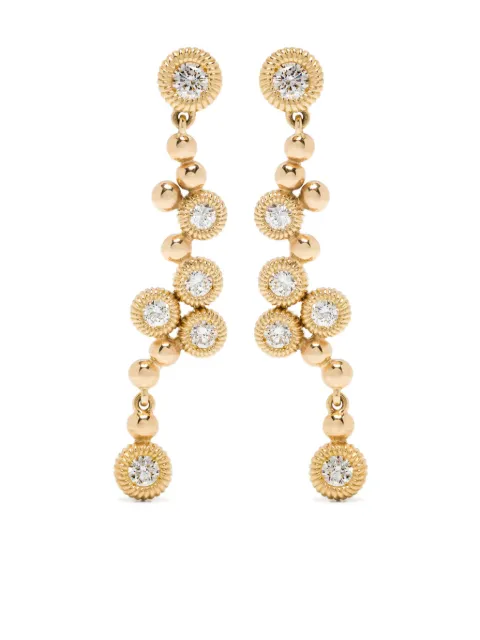 LEANDRA 18K yellow gold Moni diamond earrings Gold EY0015TD101