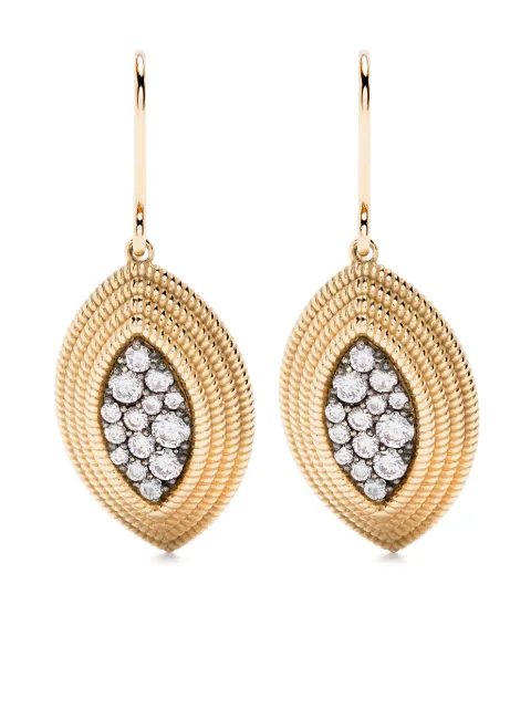 LEANDRA 18kt yellow gold Cabo Dragon diamond earrings Gold EYR0115KD201