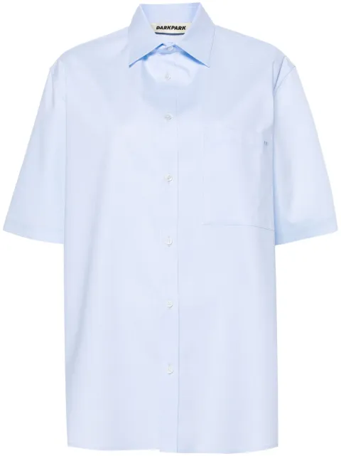 DARKPARK straight-point collar cotton shirt Blue WSH14FAC14