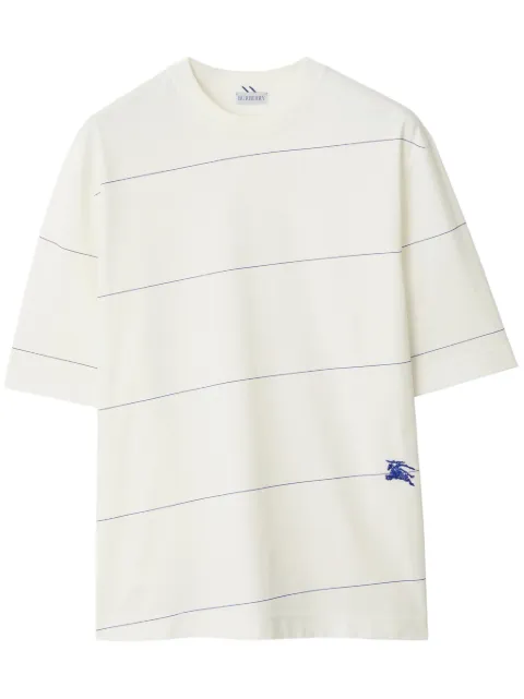 Burberry striped cotton T-shirt White 8083612