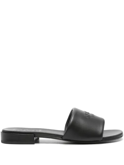 Kenzo Oki leather flat sandals Black FE52MU120L79