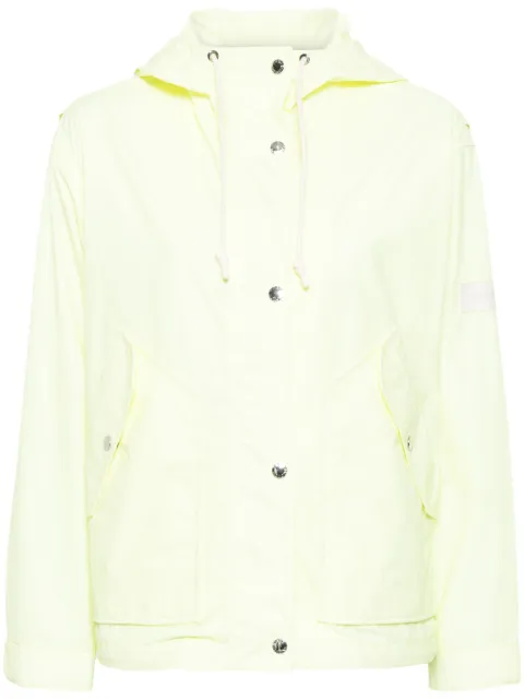 Yves Salomon press-stud hooded jacket Yellow 24E24EFV02164B04W