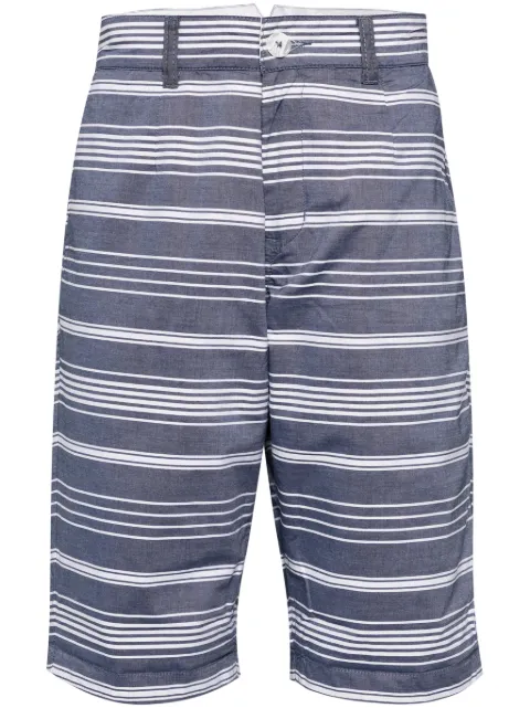Private Stock The Reign striped cotton shorts Blue PS02ACBS15