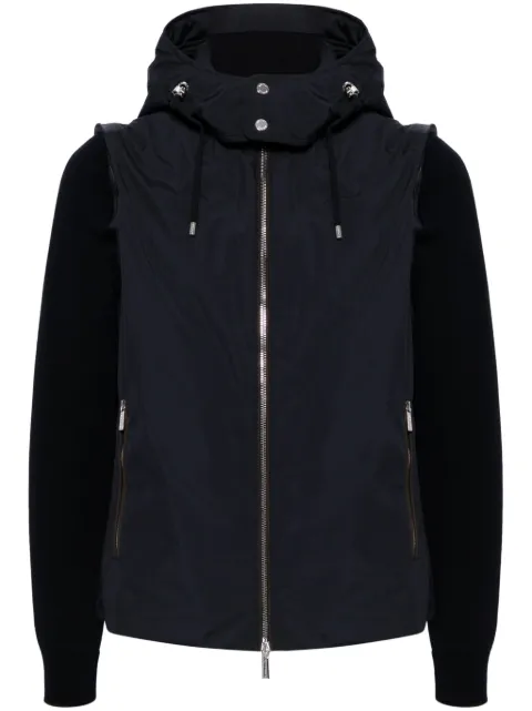 Moorer contrasting hooded jacket Blue MOUGI100852TEPA023