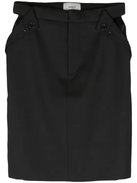 Coperni Open Hip pencil skirt Black COPJ48BIS111
