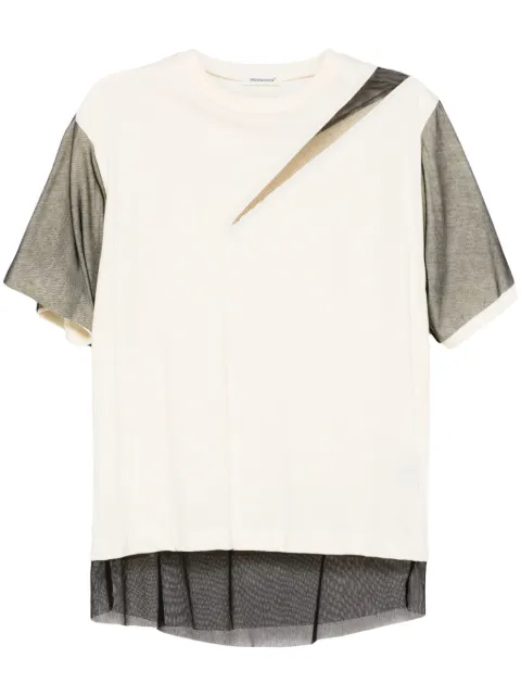 Undercover layered cotton T-shirt Neutrals UP1D1806